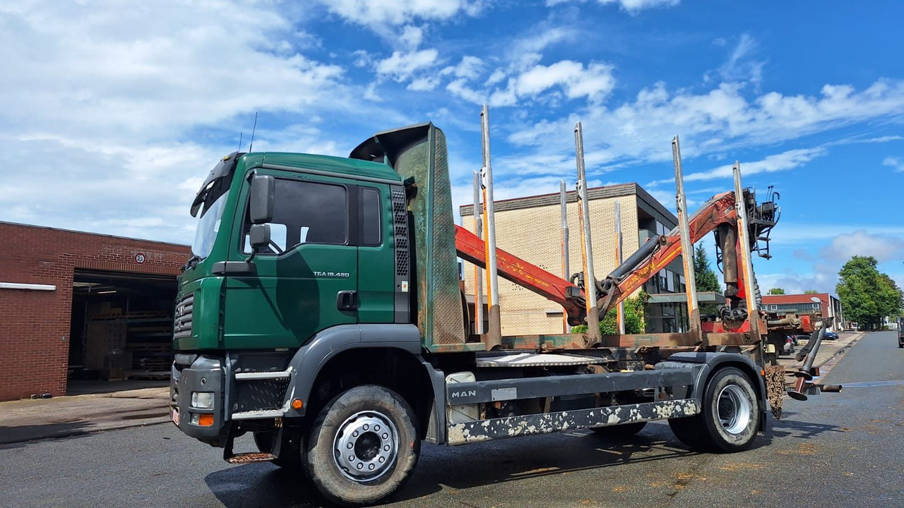 MAN TGA 18.480 Holz LKW - Houttransport, Kraanwagen: afbeelding 3 MAN TGA 18.480 Holz LKW - Houttransport, Kraanwagen: afbeelding 3