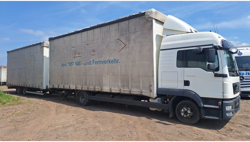 MAN TGL 8.250 Jumbo mit Anh - Schuifzeilen vrachtwagen: afbeelding 2 MAN TGL 8.250 Jumbo mit Anh - Schuifzeilen vrachtwagen: afbeelding 2