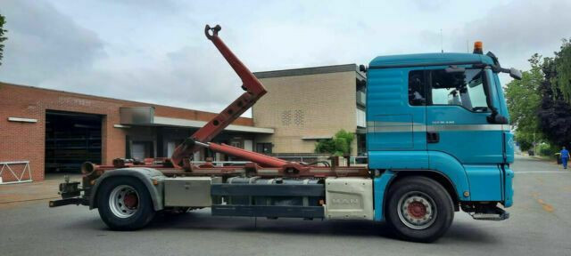 MAN TGS 18.440 Abroller mit Funk +Kran vor - Haakarmsysteem vrachtwagen, Kraanwagen: afbeelding 3 MAN TGS 18.440 Abroller mit Funk +Kran vor - Haakarmsysteem vrachtwagen, Kraanwagen: afbeelding 3