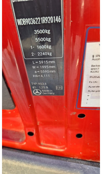 Bestelwagen open laadbak, Bestelwagen met dubbele cabine Mercedes-Benz 300-serie 313 Pritsche Doppelkabine: afbeelding 9