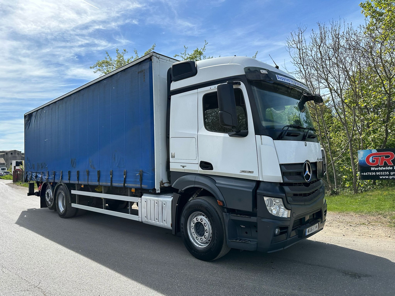 Schuifzeilen vrachtwagen 2016 Mercedes Actros 2536 Curtainside Truck: afbeelding 9