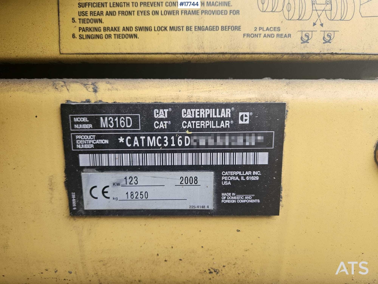 Mobiele graafmachine 2008 CAT M316D: afbeelding 14 Mobiele graafmachine 2008 CAT M316D: afbeelding 14