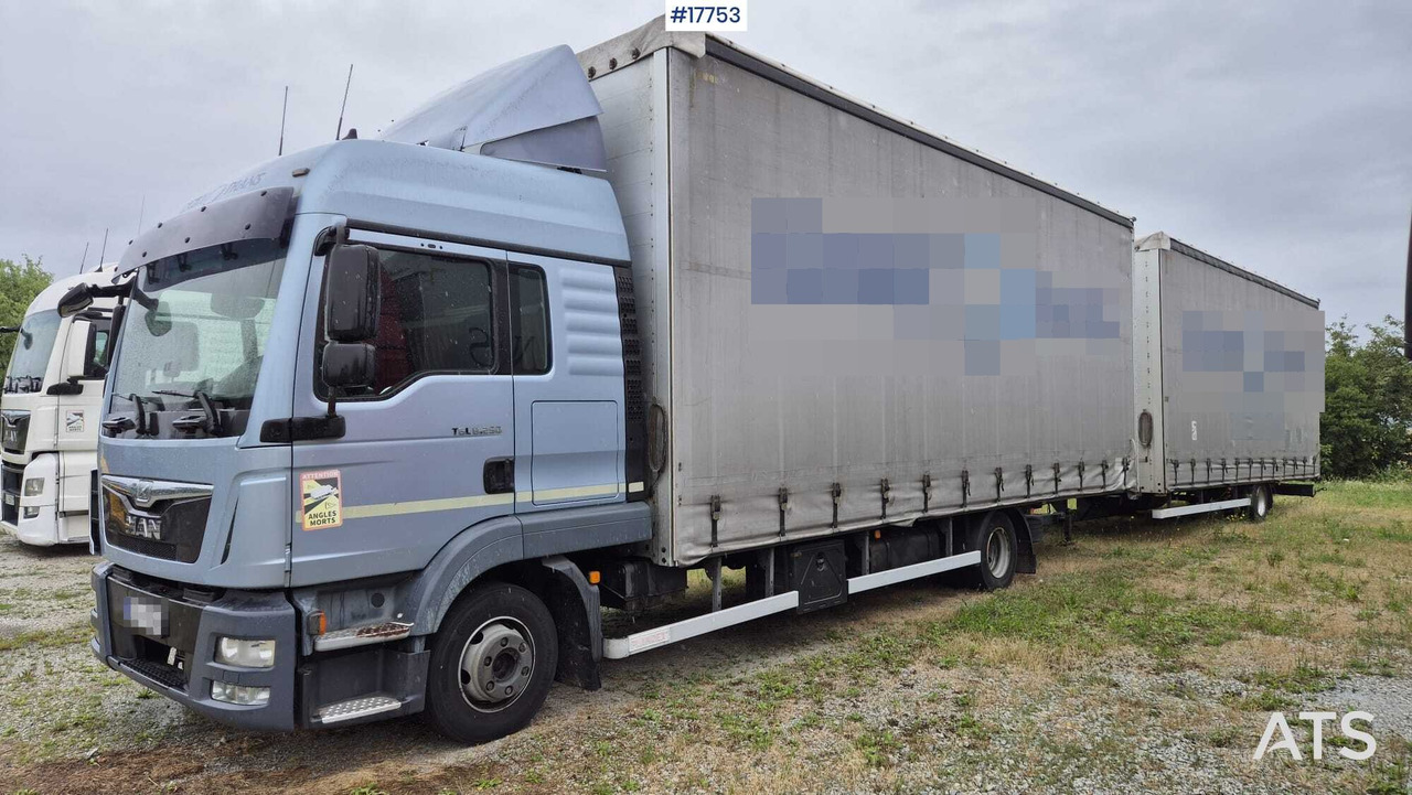 Tandem MAN TGL 8.250 (2014) - Schuifzeilen vrachtwagen: afbeelding 1 Tandem MAN TGL 8.250 (2014) - Schuifzeilen vrachtwagen: afbeelding 1