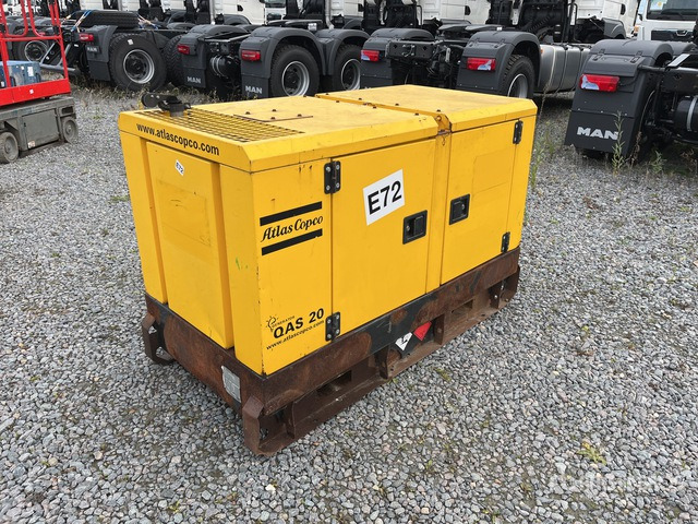 2011 Atlas Copco QAS20KDS 19 kVA Skid-Mounted Generator Set - Industrie generator: afbeelding 1 2011 Atlas Copco QAS20KDS 19 kVA Skid-Mounted Generator Set - Industrie generator: afbeelding 1