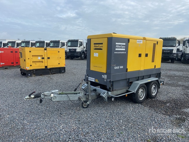 2016 Atlas Copco QAS100 100 kVA Mobile Generator Set - Industrie generator: afbeelding 1 2016 Atlas Copco QAS100 100 kVA Mobile Generator Set - Industrie generator: afbeelding 1