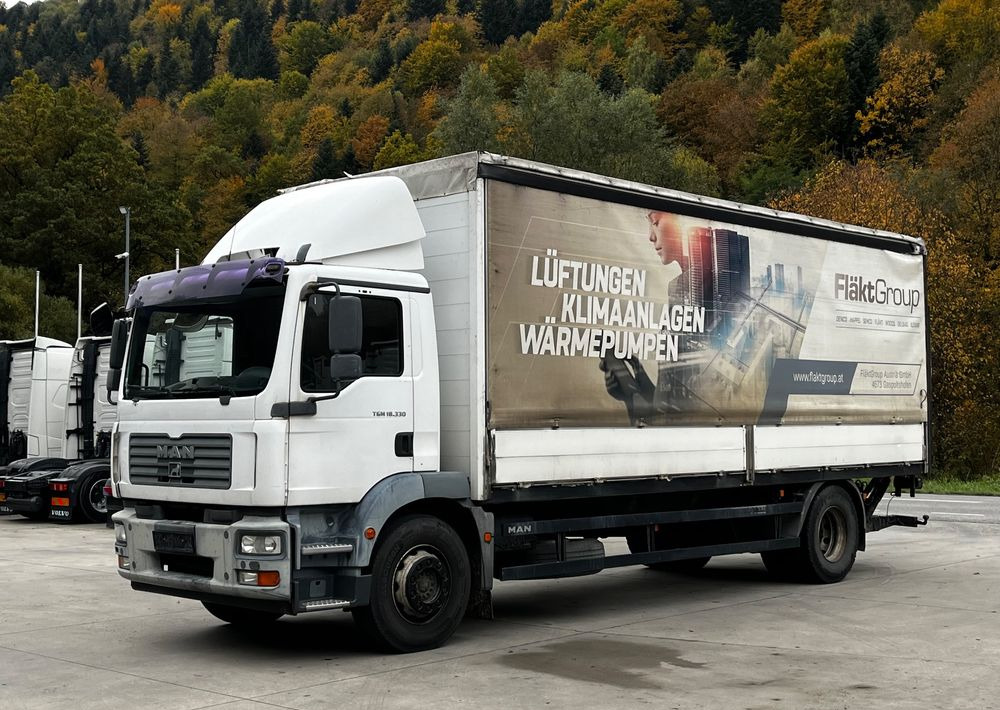 MAN TGM 18.330 4x2 // Zabudowa Burtowa // Manual // Specjalny // Ładowność 9600kg // - Schuifzeilen vrachtwagen: afbeelding 1 MAN TGM 18.330 4x2 // Zabudowa Burtowa // Manual // Specjalny // Ładowność 9600kg // - Schuifzeilen vrachtwagen: afbeelding 1