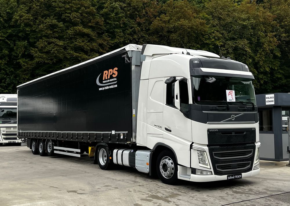 Volvo FH 500 Mega 2016 Rok + Fliegl 2017 // Oś podnoszona // Zestaw ! - Trekker, Schuifzeiloplegger: afbeelding 1 Volvo FH 500 Mega 2016 Rok + Fliegl 2017 // Oś podnoszona // Zestaw ! - Trekker, Schuifzeiloplegger: afbeelding 1