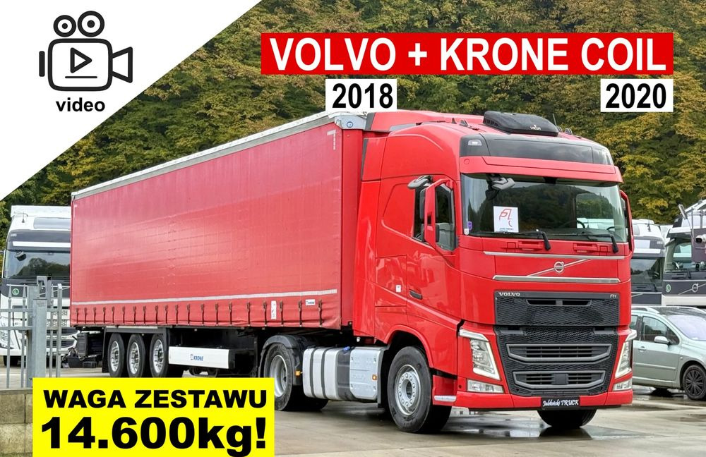 Volvo FH // Standard 2018 Rok // Klima Postojowa // I-shift // + Naczepa Krone Coilmulde 2020 Rok // Oś podnoszona // Super Stan !!! - Trekker, Schuifzeiloplegger: afbeelding 1 Volvo FH // Standard 2018 Rok // Klima Postojowa // I-shift // + Naczepa Krone Coilmulde 2020 Rok // Oś podnoszona // Super Stan !!! - Trekker, Schuifzeiloplegger: afbeelding 1