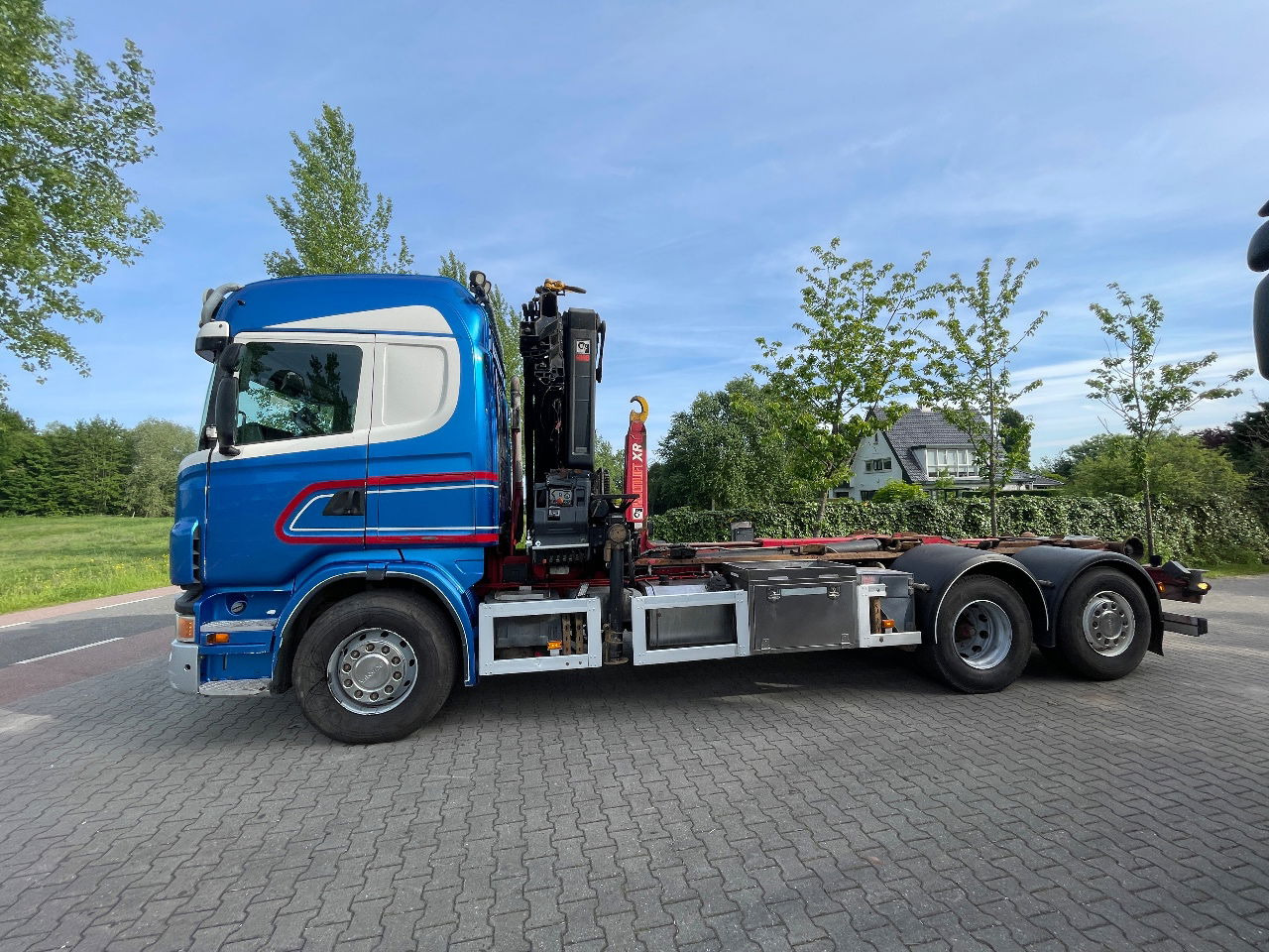 Scania R480 - Containertransporter/ Wissellaadbak vrachtwagen, Kraanwagen: afbeelding 2 Scania R480 - Containertransporter/ Wissellaadbak vrachtwagen, Kraanwagen: afbeelding 2