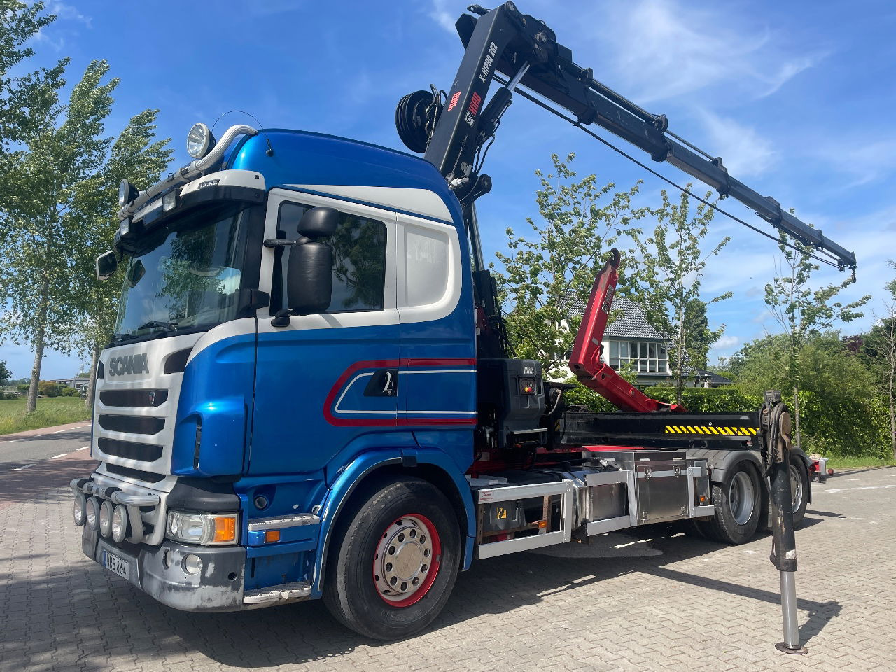 Scania R480 with hiab hookloader and hiab 262 EP5 with remote crane 2019 - Containertransporter/ Wissellaadbak vrachtwagen, Kraanwagen: afbeelding 5 Scania R480 with hiab hookloader and hiab 262 EP5 with remote crane 2019 - Containertransporter/ Wissellaadbak vrachtwagen, Kraanwagen: afbeelding 5