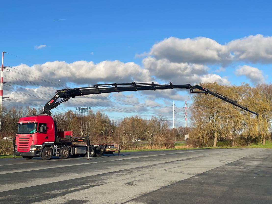 Scania R500 V8 R500 with hiab 800 with jib and winch - Kraanwagen, Vrachtwagen met open laadbak: afbeelding 3 Scania R500 V8 R500 with hiab 800 with jib and winch - Kraanwagen, Vrachtwagen met open laadbak: afbeelding 3