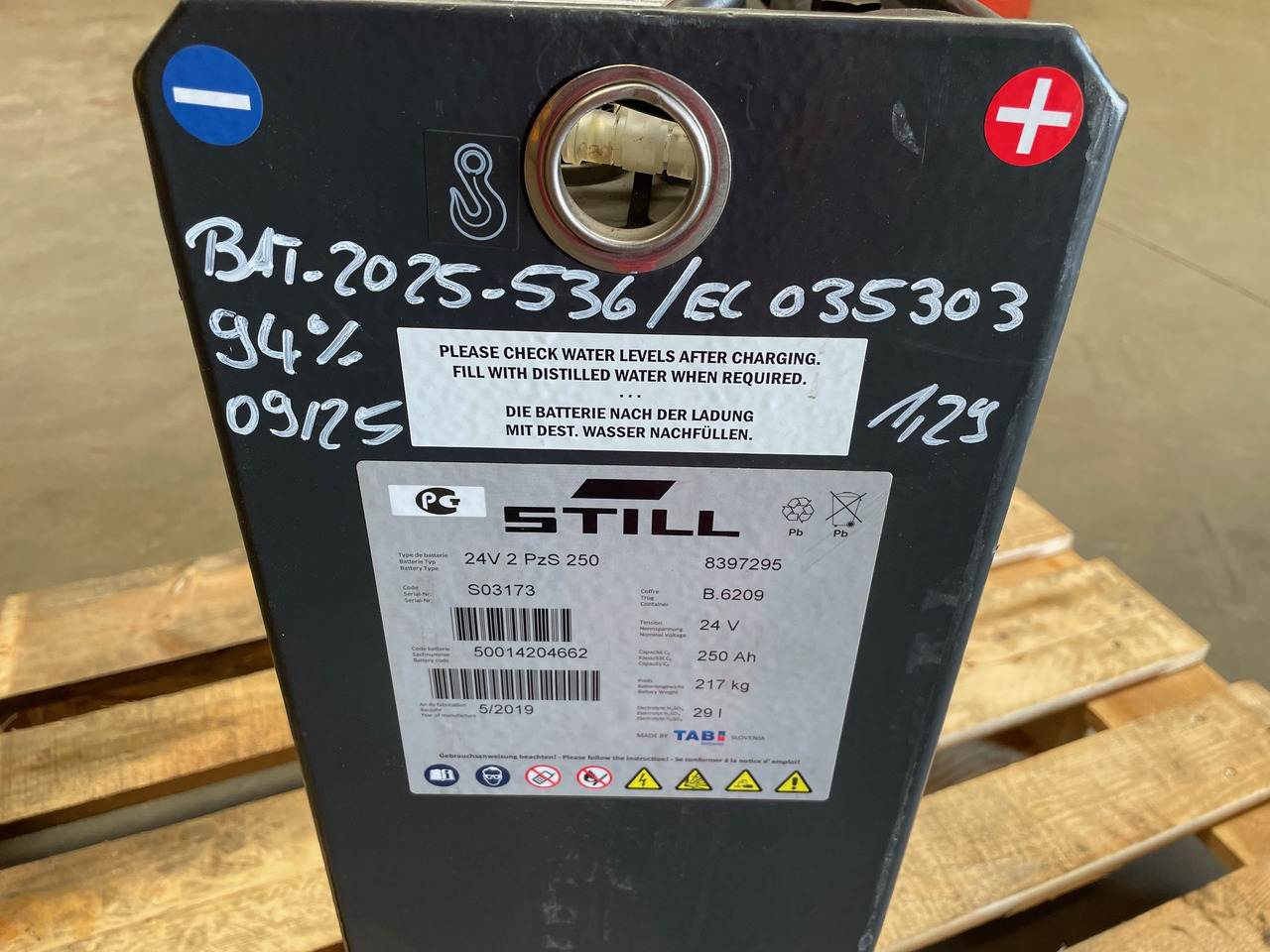 24 Volt I 2PzS 250 - Batterij voor Intern transport: afbeelding 5 24 Volt I 2PzS 250 - Batterij voor Intern transport: afbeelding 5