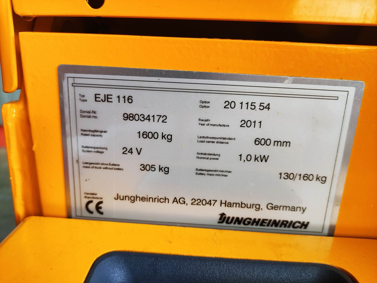 Jungheinrich EJE 116 - Palletwagen: afbeelding 5 Jungheinrich EJE 116 - Palletwagen: afbeelding 5