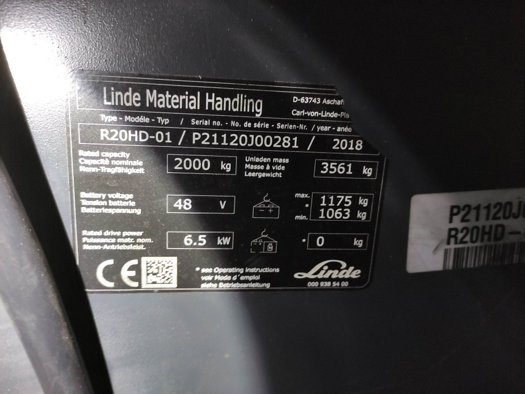 Reach truck Linde R20HD-01-1120: afbeelding 6
