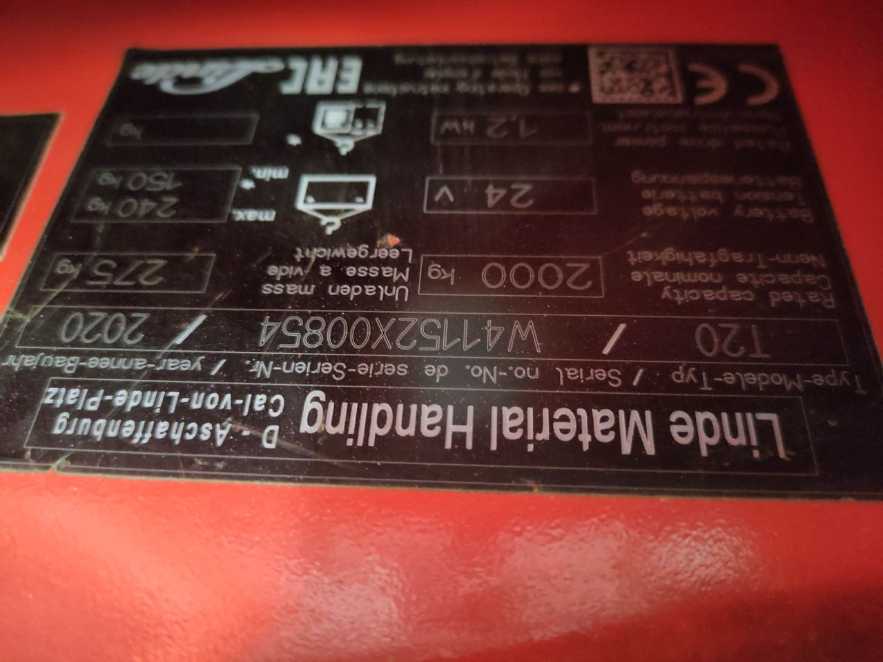 Linde T20-1152 (KDD, UVV und Lack NEU) - Palletwagen: afbeelding 5 Linde T20-1152 (KDD, UVV und Lack NEU) - Palletwagen: afbeelding 5