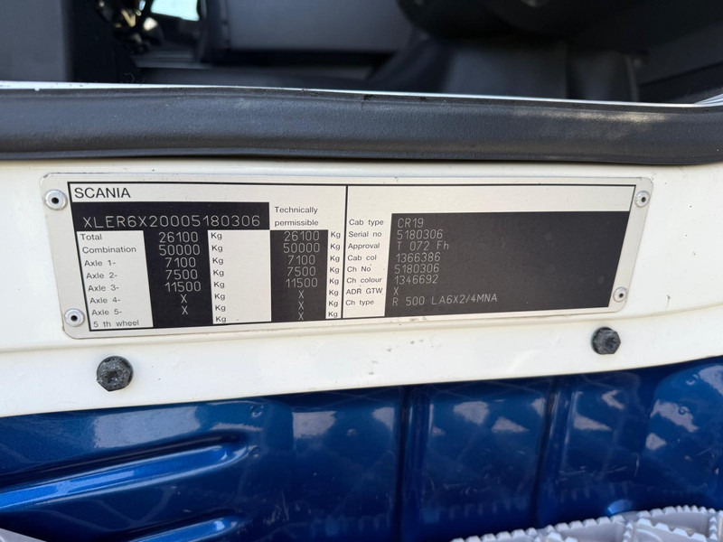 Trekker Scania R 500 A 6X2/4 STEERING PUSHER, MANUEL, RETARDER, LEATHER, TOP.: afbeelding 20