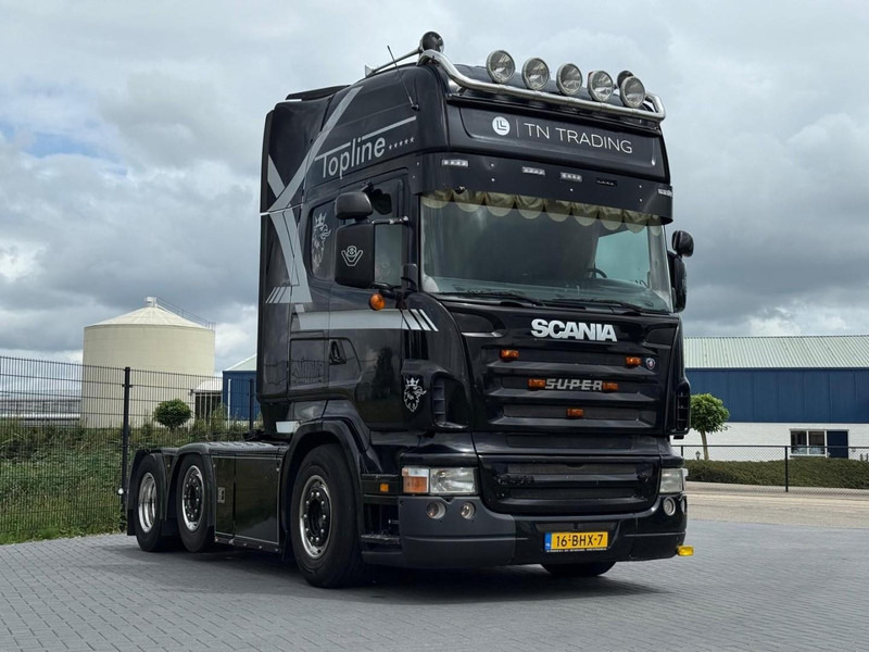 Scania R500 STEERING PUSHER, LEATHER, RETARDER, OPEN EXHAUST. - Trekker: afbeelding 1 Scania R500 STEERING PUSHER, LEATHER, RETARDER, OPEN EXHAUST. - Trekker: afbeelding 1