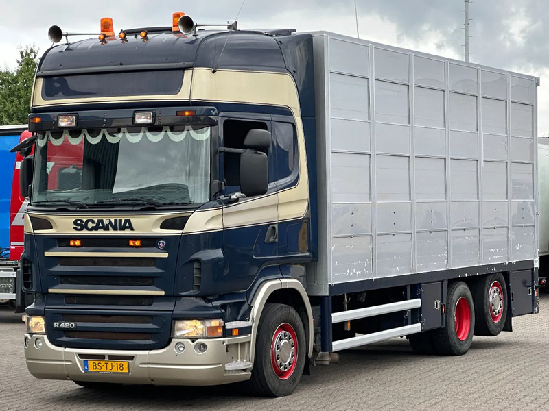 Scania R420 6x2 Topline / 3 Stock Animal Transport / Retarder / Euro 5 - Veewagen vrachtwagen: afbeelding 1 Scania R420 6x2 Topline / 3 Stock Animal Transport / Retarder / Euro 5 - Veewagen vrachtwagen: afbeelding 1