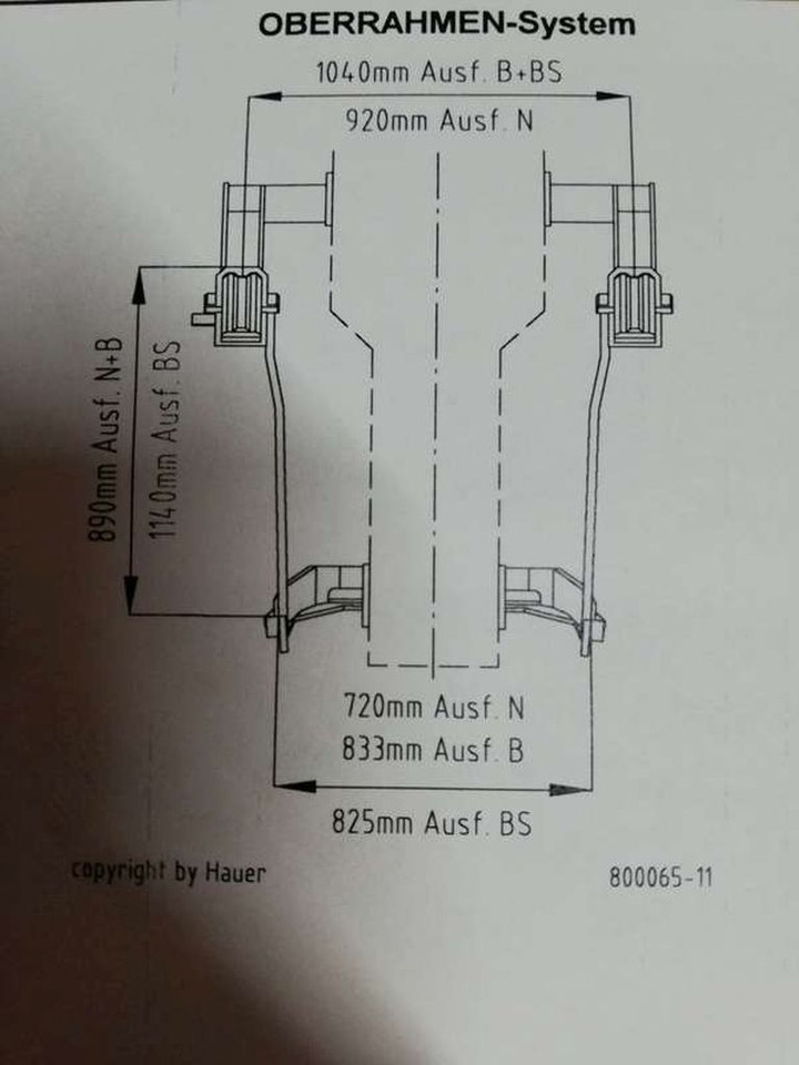 Aanbouwdeel voor Tractor Hauer Oberrahmen N zu Steyr 9078,9083,9086 (11740): afbeelding 8