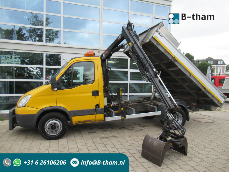 Iveco Daily 65C15 Kipper + HIAB 044 Kraan Kran Crane - Kipper bestelwagen: afbeelding 1 Iveco Daily 65C15 Kipper + HIAB 044 Kraan Kran Crane - Kipper bestelwagen: afbeelding 1