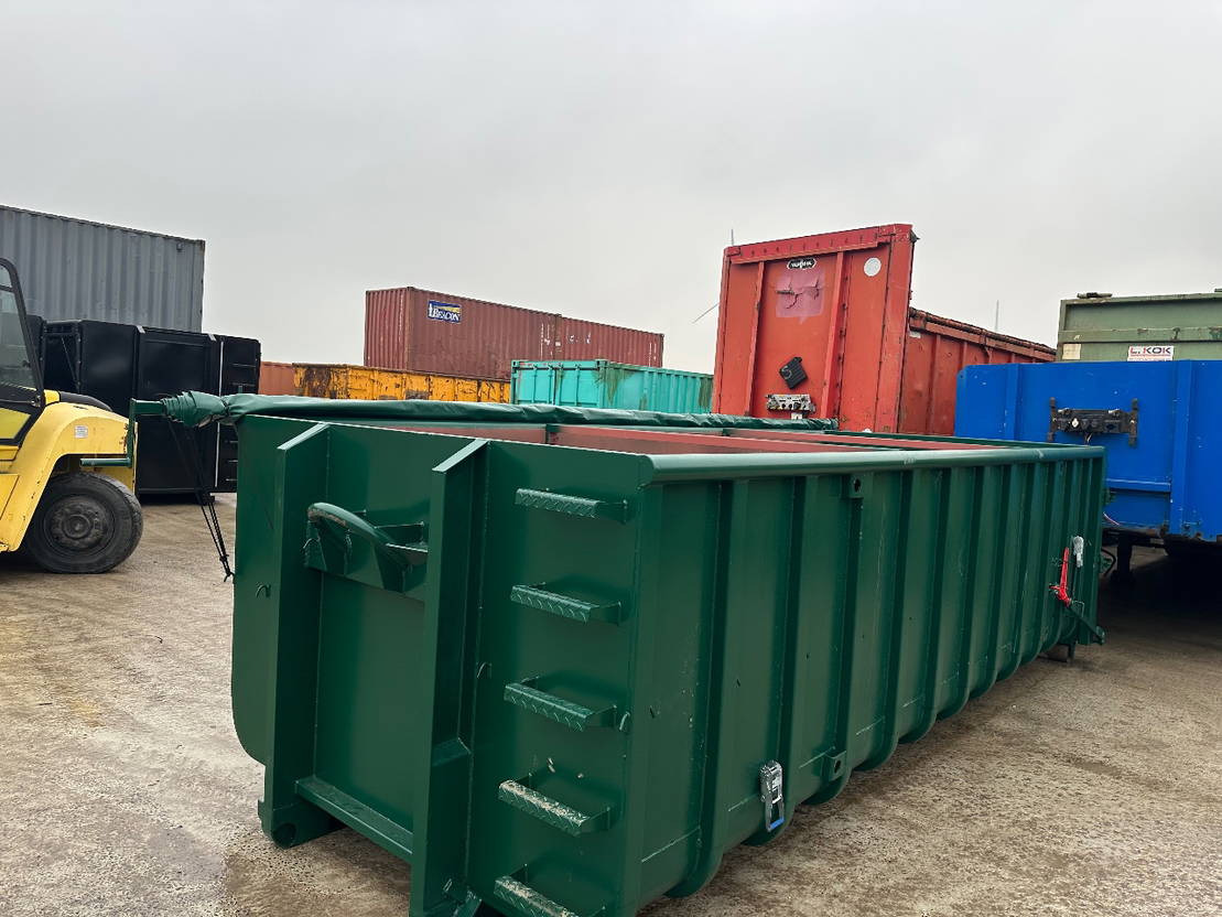 Sidalco 20 m3 slibcontainers met afdekzeil - Haakarm container: afbeelding 3 Sidalco 20 m3 slibcontainers met afdekzeil - Haakarm container: afbeelding 3