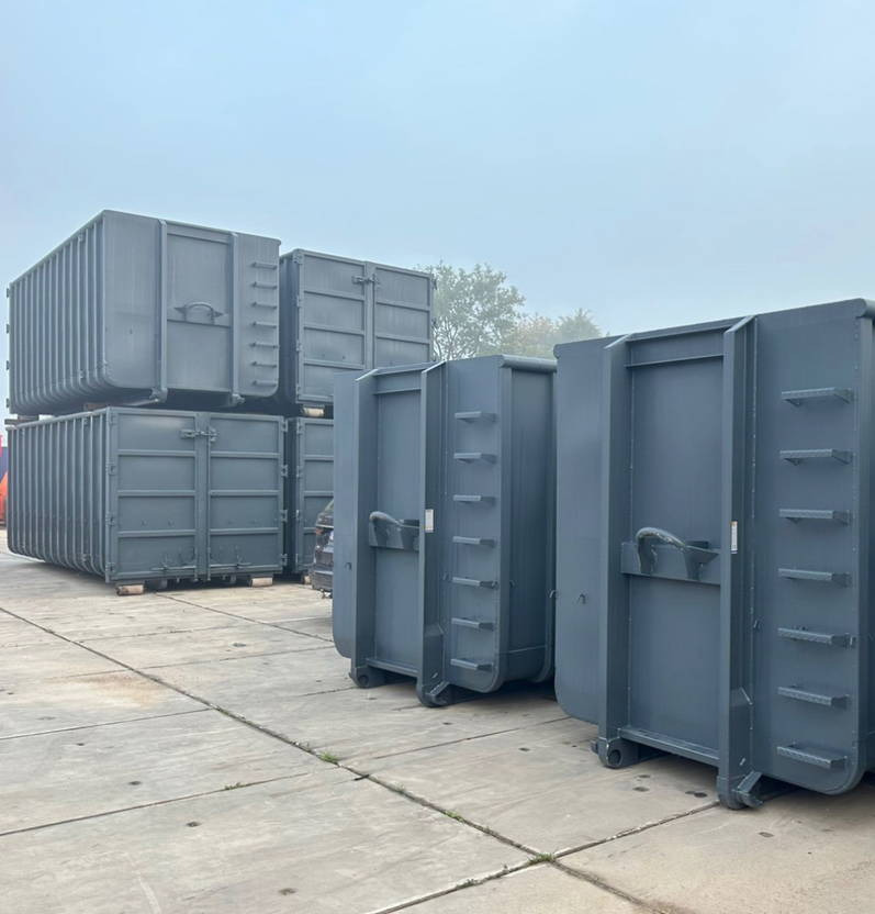 Sidalco 40 m3 antraciet ral 7016 - Haakarm container: afbeelding 1 Sidalco 40 m3 antraciet ral 7016 - Haakarm container: afbeelding 1