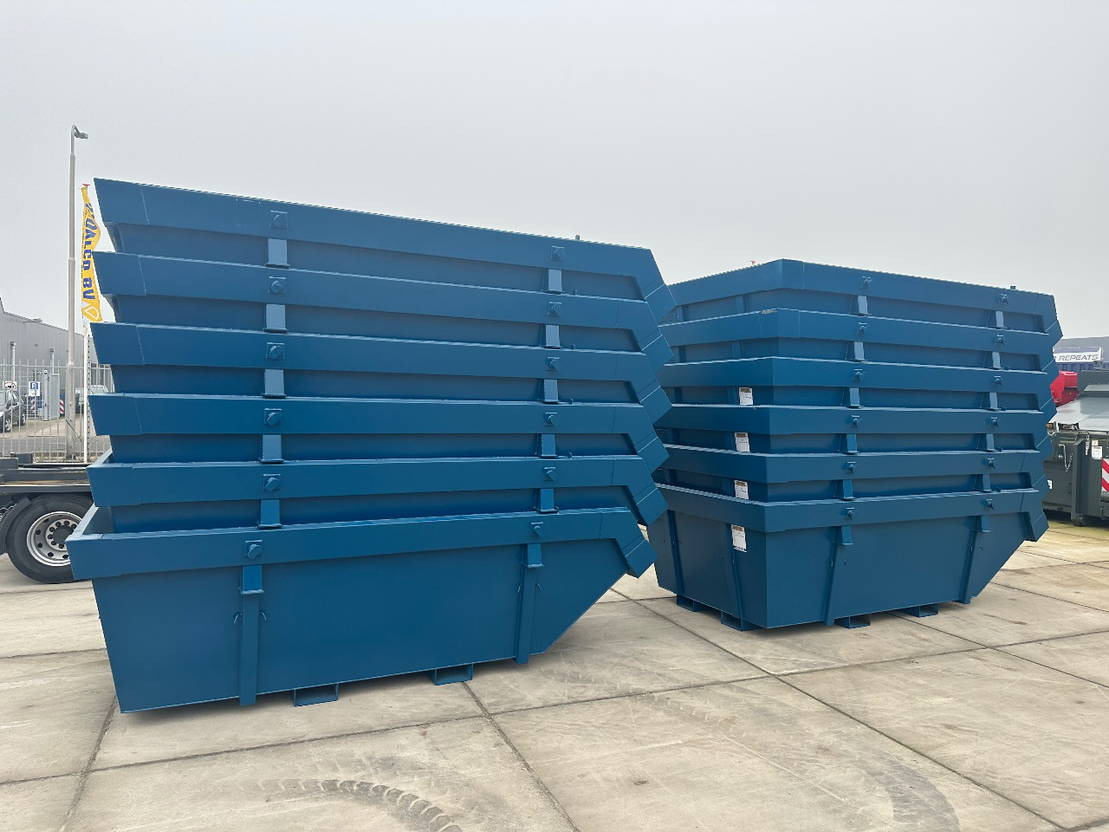 Sidalco 6m3 met heftruck lepel kokers - Portaalcontainer: afbeelding 2 Sidalco 6m3 met heftruck lepel kokers - Portaalcontainer: afbeelding 2