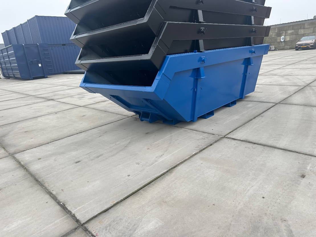 Sidalco 6m3 met heftruck lepel kokers - Portaalcontainer: afbeelding 3 Sidalco 6m3 met heftruck lepel kokers - Portaalcontainer: afbeelding 3