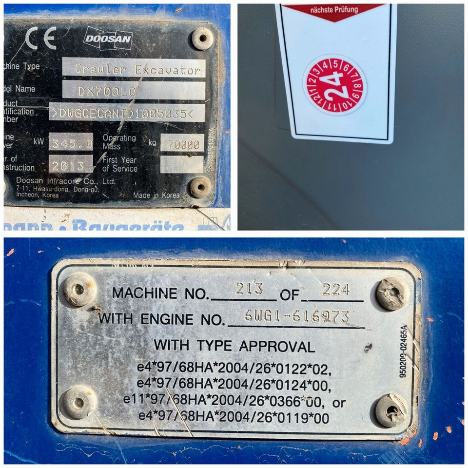 Doosan DX700 LC LO BIG Develon Kettenbagger TL + OQ120 - Rupsgraafmachine: afbeelding 2 Doosan DX700 LC LO BIG Develon Kettenbagger TL + OQ120 - Rupsgraafmachine: afbeelding 2