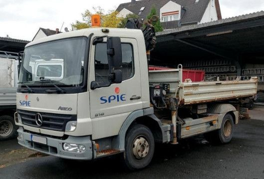 Mercedes-Benz Atego 2 4-Zyl. 4x2 918 4x2 MEILER HIAB066 FERNB - Kipper vrachtwagen, Kraanwagen: afbeelding 1 Mercedes-Benz Atego 2 4-Zyl. 4x2 918 4x2 MEILER HIAB066 FERNB - Kipper vrachtwagen, Kraanwagen: afbeelding 1