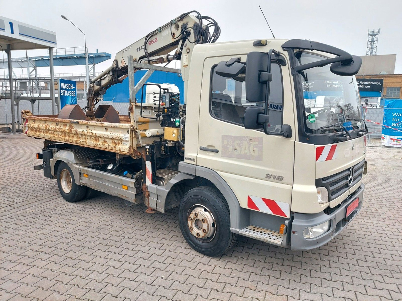 Mercedes-Benz Atego 2 4-Zyl. 4x2 918 TEREX KRAN 3-Seiten Kipp - Kipper vrachtwagen, Kraanwagen: afbeelding 4 Mercedes-Benz Atego 2 4-Zyl. 4x2 918 TEREX KRAN 3-Seiten Kipp - Kipper vrachtwagen, Kraanwagen: afbeelding 4