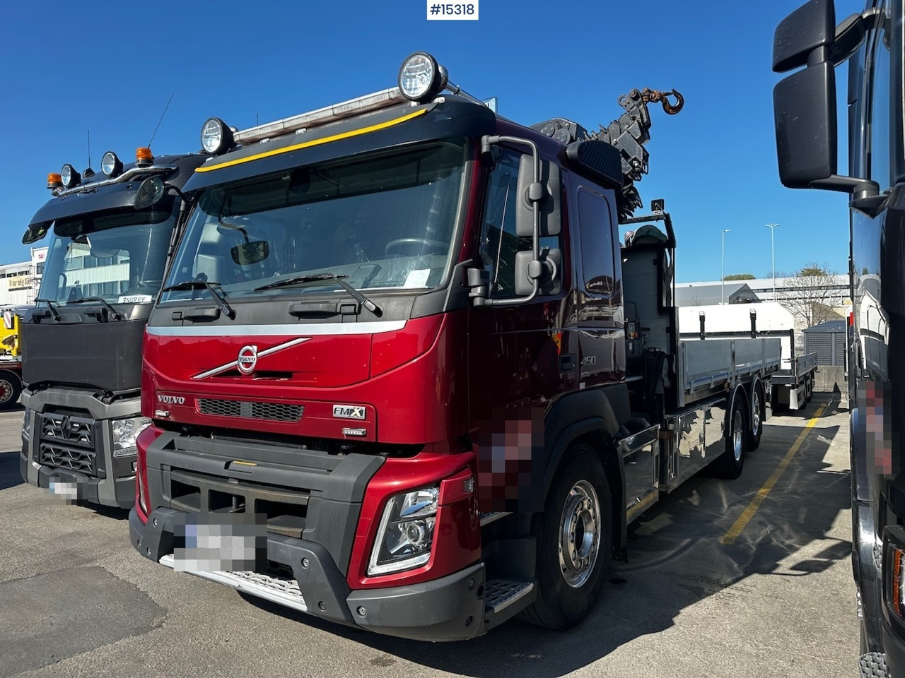 Volvo FMX 450 - Vrachtwagen met open laadbak, Kraanwagen: afbeelding 1 Volvo FMX 450 - Vrachtwagen met open laadbak, Kraanwagen: afbeelding 1