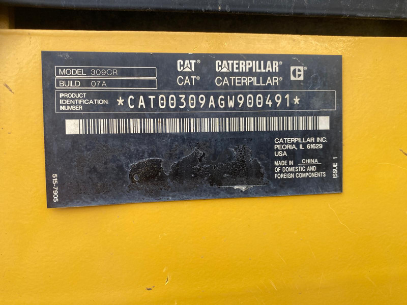 Leasing Caterpillar 309 CR Next Gen VA boom NVT Caterpillar 309 CR Next Gen VA boom NVT: afbeelding 17 Leasing Caterpillar 309 CR Next Gen VA boom NVT Caterpillar 309 CR Next Gen VA boom NVT: afbeelding 17