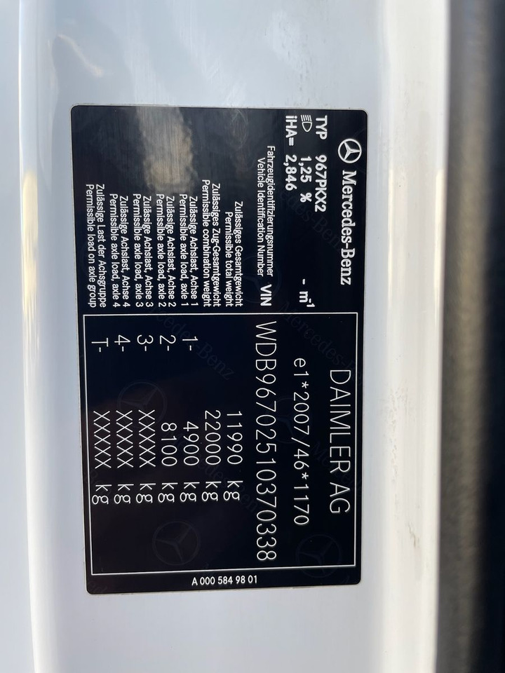 Bakwagen Mercedes-Benz Atego 1218 4x2 Koffer/FULL-ADR/EXIII/LBW/AC/EU6d: afbeelding 20 Bakwagen Mercedes-Benz Atego 1218 4x2 Koffer/FULL-ADR/EXIII/LBW/AC/EU6d: afbeelding 20