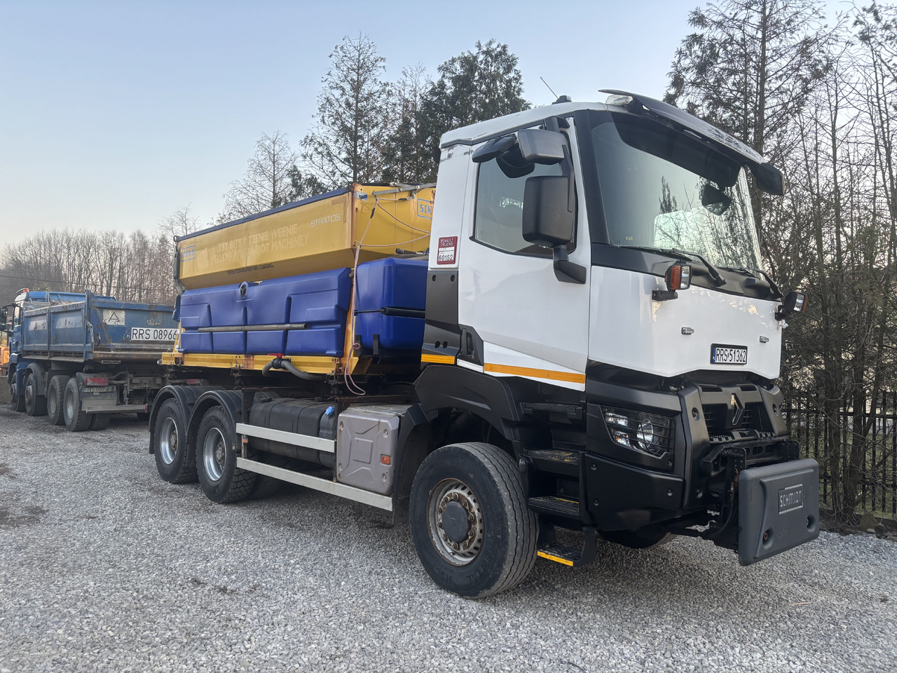 RENAULT K380 6x6 K380 6x6 SCHMIDT STRATOS III GRITTER/SPREADER PLOUGH - Sneeuwruimer: afbeelding 1 RENAULT K380 6x6 K380 6x6 SCHMIDT STRATOS III GRITTER/SPREADER PLOUGH - Sneeuwruimer: afbeelding 1