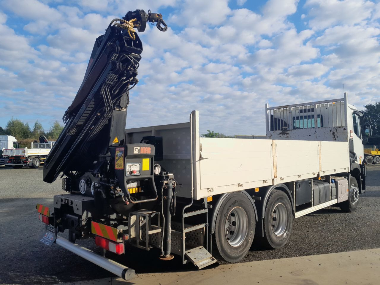 Vrachtwagen met open laadbak, Kraanwagen Renault C380 6x2 DTI11 6x2 Standard platform Truck: afbeelding 7