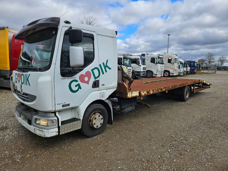 Renault Midlum 220 Machine/auto Transport and crane(2 stk) - Autovrachtwagen vrachtwagen: afbeelding 1 Renault Midlum 220 Machine/auto Transport and crane(2 stk) - Autovrachtwagen vrachtwagen: afbeelding 1