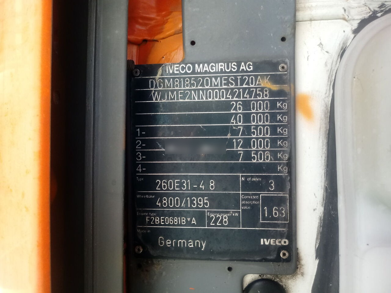 Bakwagen IVECO EUROTEK 260E31Y/PS: afbeelding 15