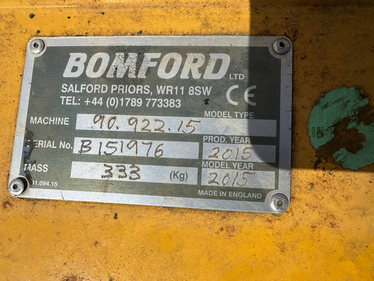 Bomford Turner rotary head - Armmaaier: afbeelding 5 Bomford Turner rotary head - Armmaaier: afbeelding 5