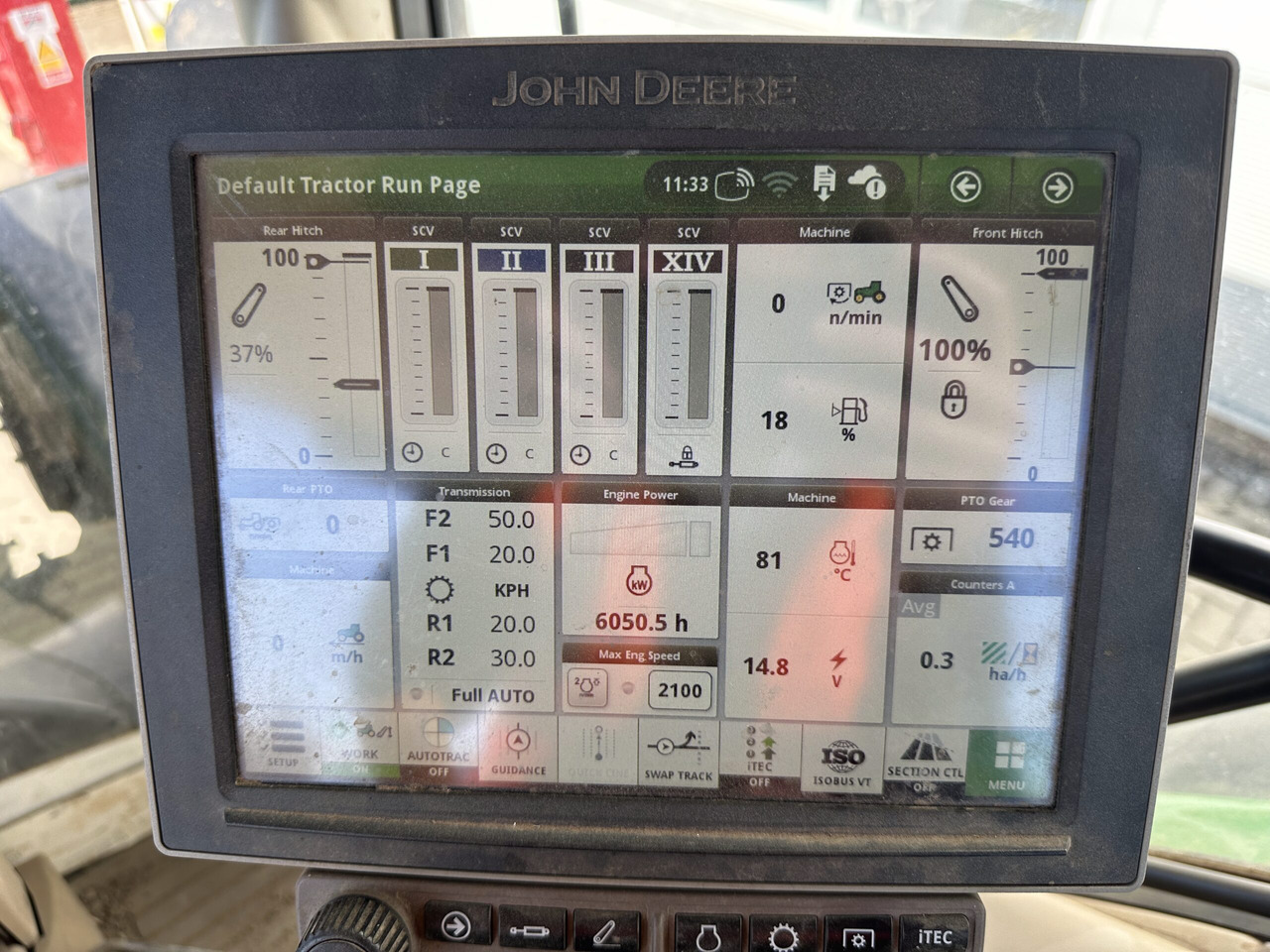 Tractor John Deere 6155R: afbeelding 8