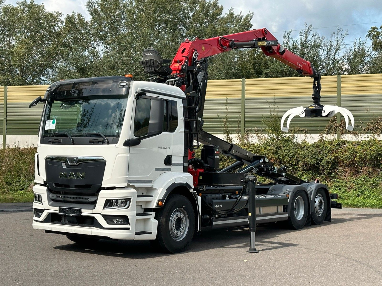 MAN TGS 26.470 6x2 Abrollkipper + Kran EPSILON - Haakarmsysteem vrachtwagen, Kraanwagen: afbeelding 1 MAN TGS 26.470 6x2 Abrollkipper + Kran EPSILON - Haakarmsysteem vrachtwagen, Kraanwagen: afbeelding 1