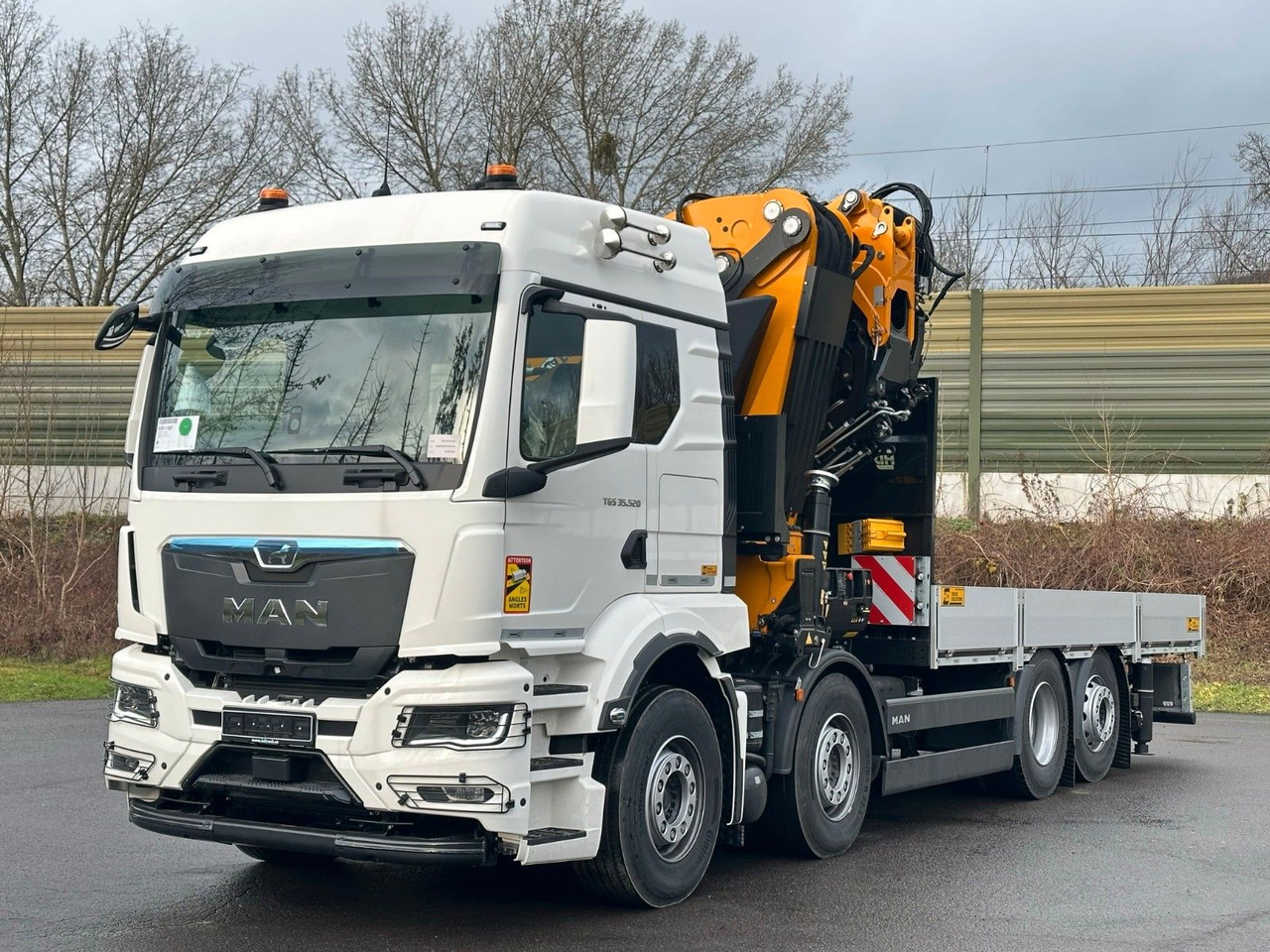 MAN TGS 35.520 8X2 Hiab EFFER 955-8s +Jib 6s - Vrachtwagen met open laadbak, Kraanwagen: afbeelding 2 MAN TGS 35.520 8X2 Hiab EFFER 955-8s +Jib 6s - Vrachtwagen met open laadbak, Kraanwagen: afbeelding 2