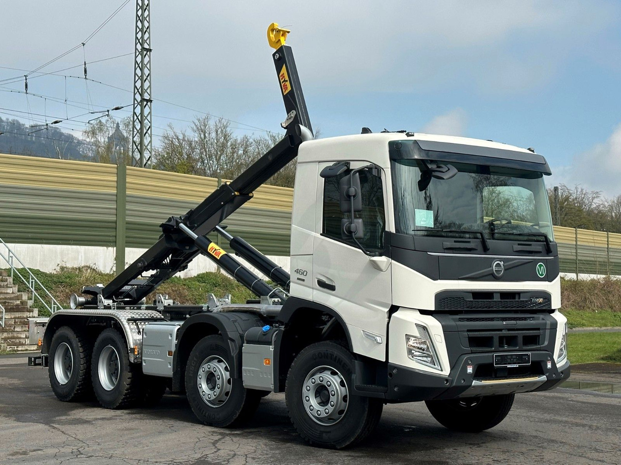 Haakarmsysteem vrachtwagen, Kraanwagen Volvo FMX 460 8x4 Hiab MultLift Abrollkipper Euro6e: afbeelding 1