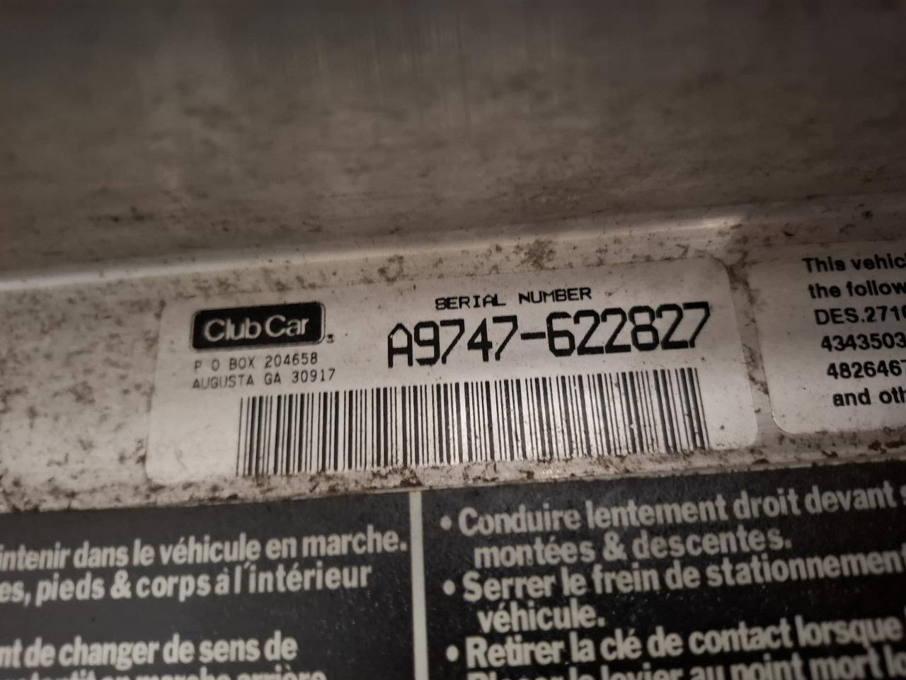 ClubCar DS 2 seater (1) A9747-622827 - Handicart: afbeelding 5 ClubCar DS 2 seater (1) A9747-622827 - Handicart: afbeelding 5