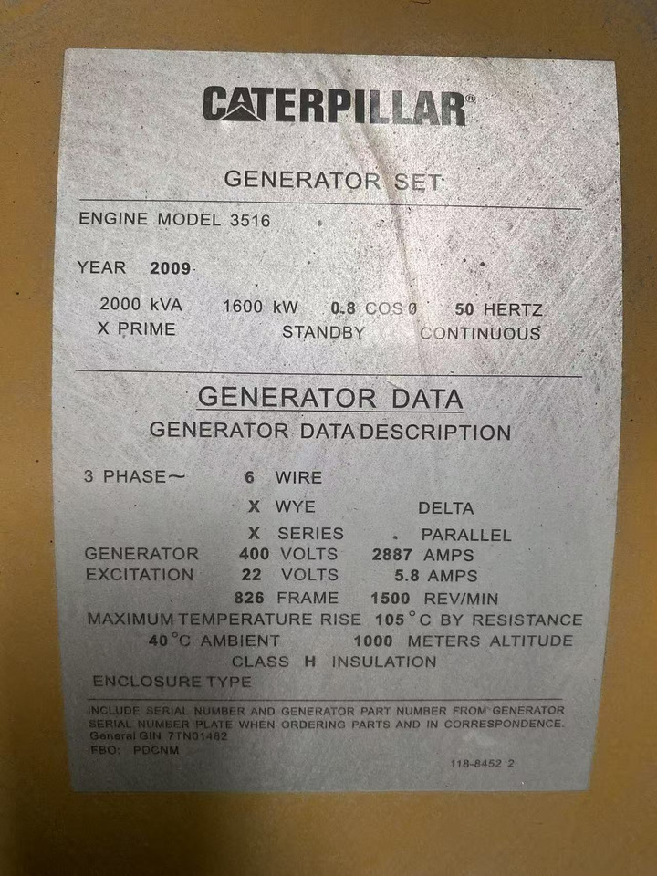 CATPILLAR 3516C - Industrie generator: afbeelding 2 CATPILLAR 3516C - Industrie generator: afbeelding 2