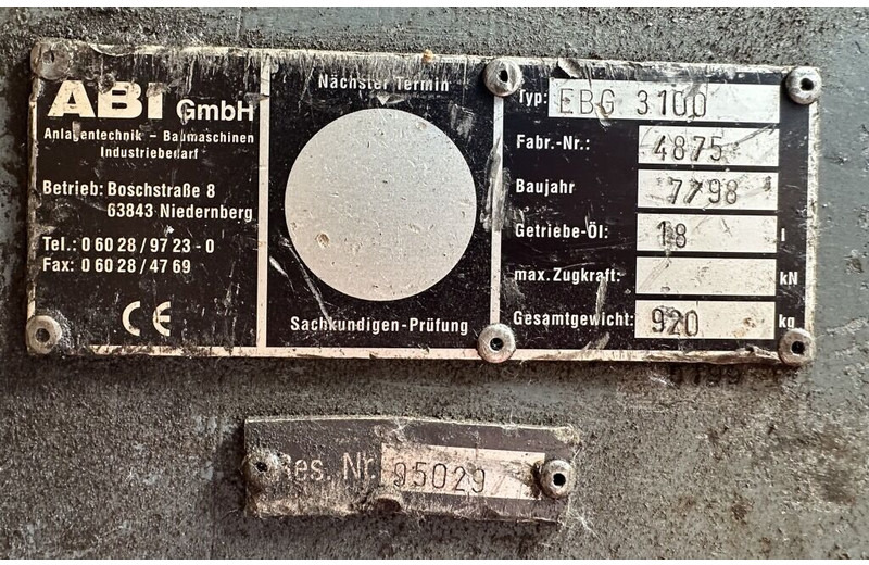 Abi RE 10/12000 - Boormachine: afbeelding 4 Abi RE 10/12000 - Boormachine: afbeelding 4