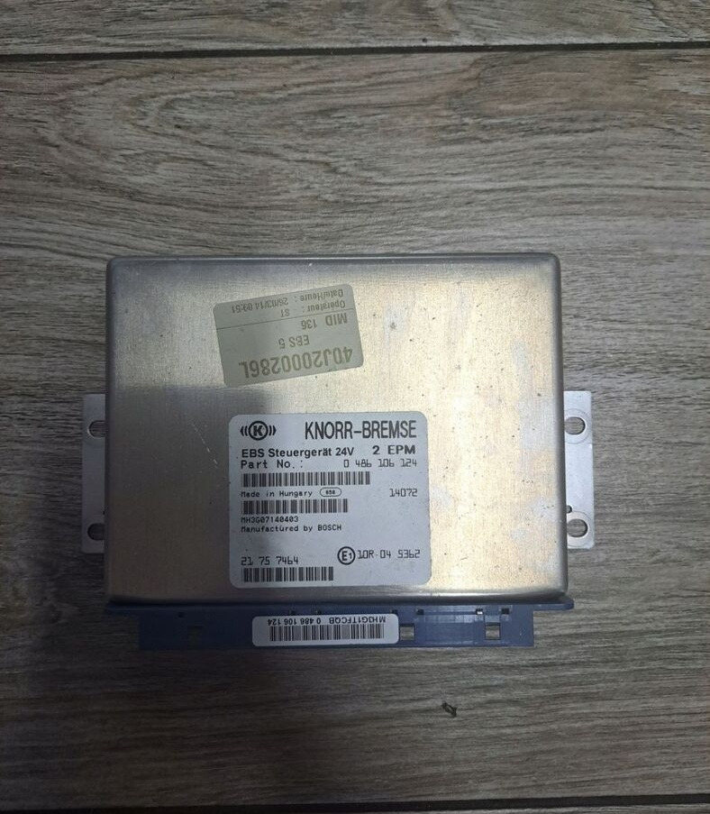 Knorr-Bremse STEROWNIK EBS RENAULT MIDLUM GAMA D VOLVO FL EURO6 - ECU voor Vrachtwagen: afbeelding 2 Knorr-Bremse STEROWNIK EBS RENAULT MIDLUM GAMA D VOLVO FL EURO6 - ECU voor Vrachtwagen: afbeelding 2