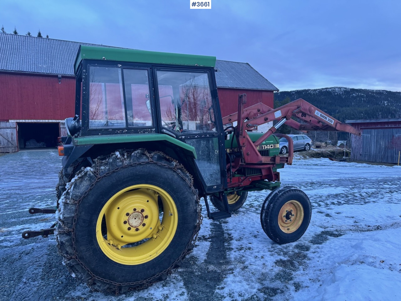 1980 John Deere 1140 Synchron w/ Front loader and bucket - Tractor: afbeelding 4 1980 John Deere 1140 Synchron w/ Front loader and bucket - Tractor: afbeelding 4