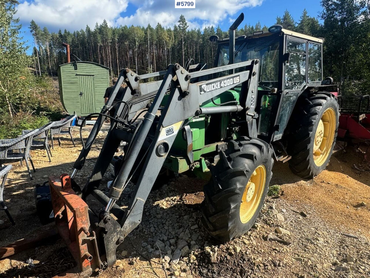 1985 John Deere 2040 4x4 w/ front loader - Tractor: afbeelding 1 1985 John Deere 2040 4x4 w/ front loader - Tractor: afbeelding 1