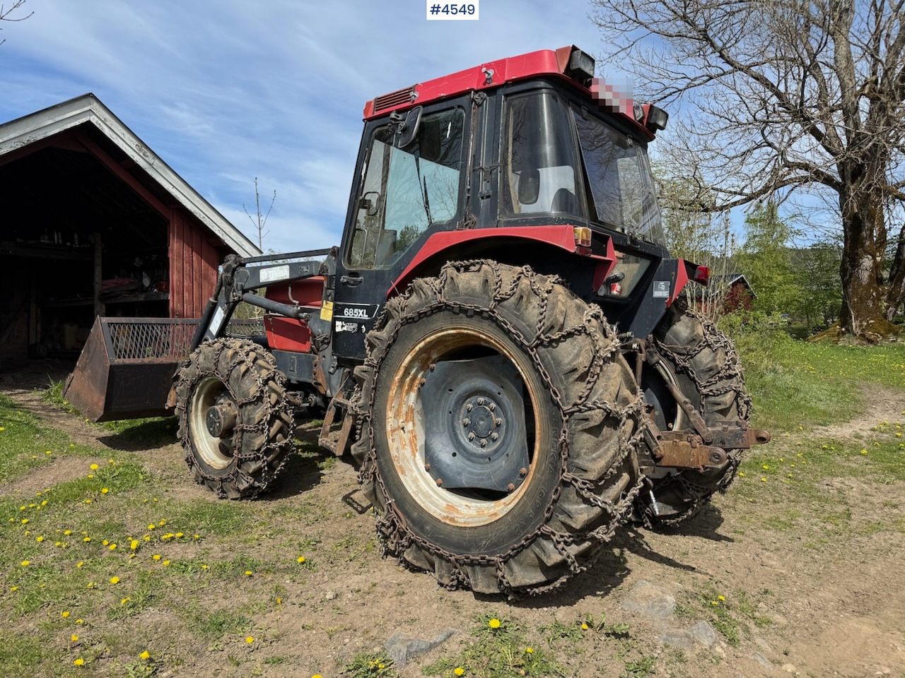 1987 Case 685 XL w/front loader. - Tractor: afbeelding 3 1987 Case 685 XL w/front loader. - Tractor: afbeelding 3